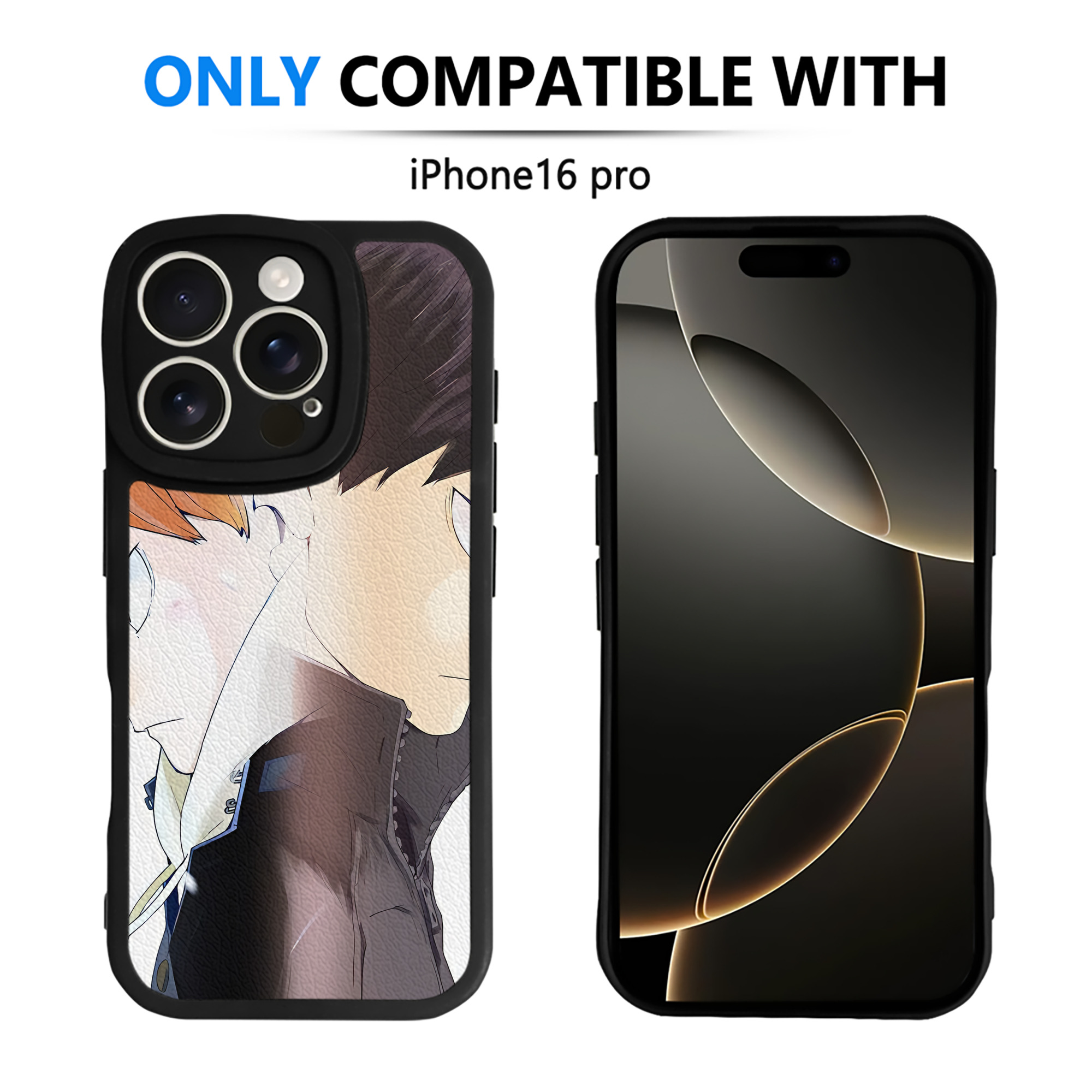 （画像用） ハイキュー!! Haikyu!! 【iPhone 16シリーズ対応】シリコンスマホケース（レザー調） 材質：シリコン